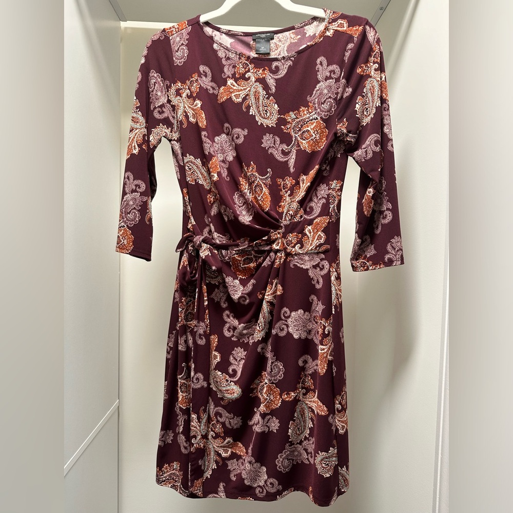 Ann Taylor Small Petite Tie-Waist Dress